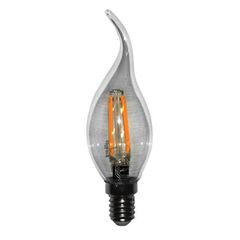 Διακοσμητική λάμπα led Ε14 4W 230V 2800k θερμό λευκό φως κερί με μύτη C35 διάφανη 420 lumen
