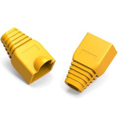Κάλυμμα POWERTECH για βύσμα δικτύου RJ45 Cat 5&6 CAB-N284 κίτρινο 10τμχ