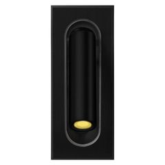 Απλίκα τοίχου χωνευτή Led 3W θερμό φως 3000k Α170 μαύρη θερμό φως 3000k 240lm IP44 50000h