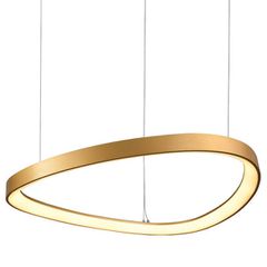 Κρεμαστό φωτιστικό LED 54W θερμό φως 3000k 4000lm HARMONY αλουμίνιο χρυσό D60xh120cm IP20