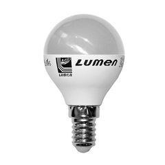 Λάμπα led G45 σφαιρική Ø45mm E14 3W 230V 6200k ψυχρό λευκό φως με ματ κάλυμμα Economy