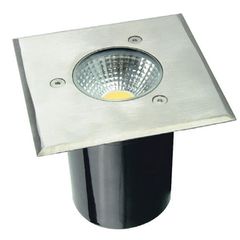Φωτιστικό δαπέδου LED COB τετράγωνο 7W 230V AC θερμό φως 3000k 450lm δέσμης 45° IP67 30000h