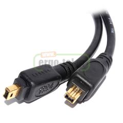 Καλώδια FIREWIRE 1394a 4P σε 4P 400SEC με μήκος 2m μαύρο χρώμα