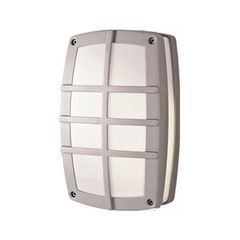Φωτιστικό απλίκα ορθογώνιο 290Χ180Χ90mm Cube με γρίλιες & πολυκαρβονικό κάλυμμα για 2 λάμπες Ε27