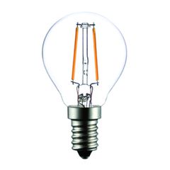 Λάμπα led filament σφαιρική Ε14 2W 230V 2700k θερμό λευκό φως 200 lumen 30000h