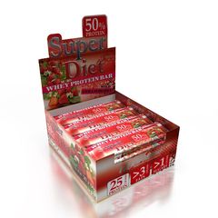 Μπάρες Πρωτεΐνης SUPER DIET® 50gr 20τμχ Wild Strawberries