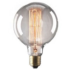 Λάμπα διακοσμητική Edison γλόμπος Ø95mm Ε27 40W ντιμαριζόμενη 2200k θερμό λευκό φως 140lm