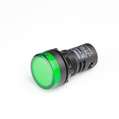 Ενδεικτική λυχνία με led πόρτας πίνακος 380V AC Φ22mm πράσινη IP65 τύπος AD22-22G Xindali