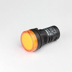 Ενδεικτική λυχνία με led πόρτας πίνακος 380V AC Φ22mm κίτρινη IP65 τύπος AD22-22Y Xindali
