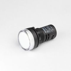 Ενδεικτική λυχνία με led πόρτας πίνακος 24V AC/DC Φ22mm pure white IP65 τύπος AD22-22W Xindali
