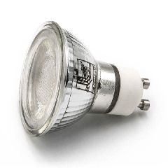 Λάμπα led ισχύος GU10 6W 230V ψυχρό λευκό φως 6200k 600 lumen 38° με 1 Led COB Economy