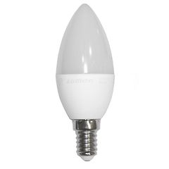 Λάμπα led κερί C37 Ε14 ισχύος 6W 230V 3000k θερμό λευκό φως λευκό σώμα ματ γυαλί 520 lumen