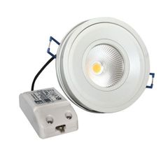 Led φωτιστικό χωνευτό κινητό 10W 2700k θερμό λευκό φως 700Lm 230V με cob δέσμης 60°