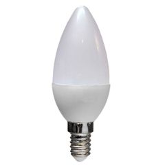 Λάμπα led κεράκι Ε14 6W 230V ντιμαριζόμενη 6000k ψυχρό λευκό φως 540lumen γωνία θέασης 270°