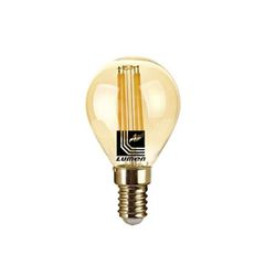 Λάμπα led cog σφαιρική Ε14 6W ντιμαριζόμενη με μελί κάλυμμα 2200k θερμό λευκό φως & δέσμη 330°