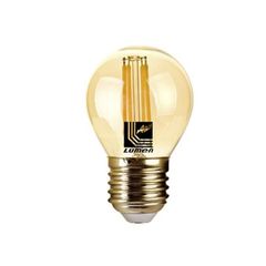 Λάμπα LED COG σφαιρική Ε27 6W ντιμαριζόμενη 600lm με θερμό λευκό φως 2200k και μελί γυαλί 360°