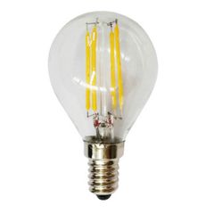 Λάμπα led filament σφαιρική Ε14 4W 230V ντιμαριζόμενη 4000k ενδιάμεσο λευκό φως 410 lumen 30000h