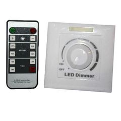 Dimmer για ταινίες LED μονόχρωμες επίτοιχο χειροκίνητο και τηλεχειριζόμενο 200W 230VAC