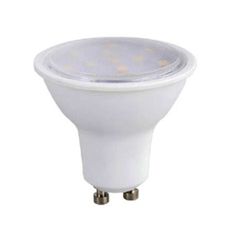 Λάμπα led smd GU10 3W 230V AC ντιμαριζόμενη 3000k θερμό λευκό φως δέσμης 100° 250 lumen Ø50mm