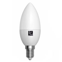 Λάμπα led C37 κερί Ε14 ισχύος 6W 230V ντιμαριζόμενη 3000k θερμό λευκό φως με ματ κάλυμμα