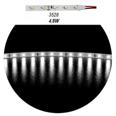 Led ταινία 5m 12VDC 4.8W/m ενδιάμεσο λευκό φως IP20 μη στεγανή αυτοκόλλητη 60LED3528/m
