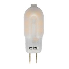 Λάμπα led G4 πλαστική 2,5W 12VAC/DC 6500k ψυχρό λευκό φως δέσμης 360° 160 lumen