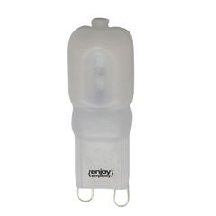 Λάμπα led G9 πλαστική 3W 230V ντιμαριζόμενη 6500k ψυχρό λευκό φως δέσμης 360° 220 lumen