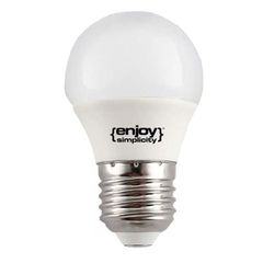 Λάμπα led σφαιρική Φ45 E27 4.9W 230V 4000k ενδιάμεσο λευκό φως δέσμης 240° 470 lumen 15000h