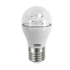 Λάμπα led σφαιρική διάφανη Φ45 E27 5.4W 230V 2700k θερμό λευκό φως δέσμης 240° 470lm