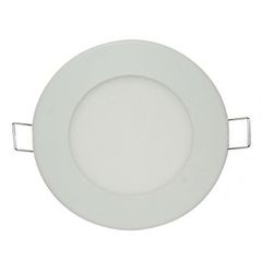 Led panel λευκό στρογγυλό χωνευτό 3W 230V 3000k θερμό λευκό φως 120° 210lm