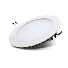 Led panel λευκό στρογγυλό χωνευτό 24W 230V 4000k ενδιάμεσο λευκό φως 120° 1800lm
