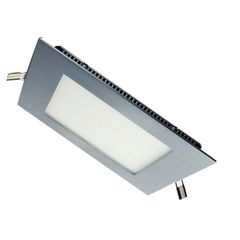 Led panel inox τετράγωνο χωνευτό 3W 230V 6000k ψυχρό λευκό φως 120° 240lm