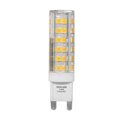 Λάμπα led G9 κυλινδρική 5W 230V δέσμης 360° 3000k θερμό λευκό φως με διάφανο κάλυμμα