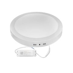 Led panel επίτοιχο λευκό στρογγυλό 30W 240V 3000K θερμό λευκό φως 2700lm με τροφοδοτικό