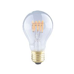 Λάμπα led filament spiral E27 6W 230V 2700k θερμό λευκό φως 540lm τύπου αχλάδι A60