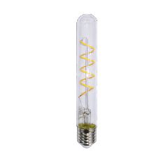 Διακοσμητική λάμπα led σωλήνας spiral E27 6W 230V 2700k θερμό λευκό φως 540lm διάφανη