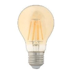 Λάμπα led filament αχλάδι amper Α60 Ε27 4W 230V ντιμαριζόμενη 2300k θερμό λευκό φως 360lumen