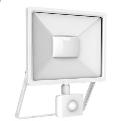Προβολέας led λευκός Enjoy με ανιχνευτή κίνησης 50W 230V 3000k θερμό λευκό φως 4500lm στεγανός IP65