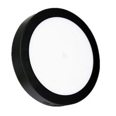Led panel μαύρο στρογγυλό εξωτερικό 20W 230V 4000k ενδιάμεσο φως 120° 1700lumen