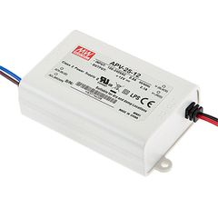 Τροφοδοτικό APV25-24 MEAN WELL 25W 24V για ταινίες & λάμπες LED πλαστικό στεγανό IP42