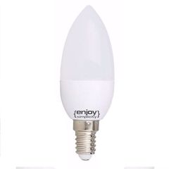Λάμπα led κεράκι E14 7W 230V 4000k ενδιάμεσο φως δέσμης 180° 800 lumen 15000h