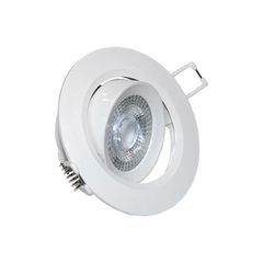 Φωτιστικό LED σποτ ψευδοροφής 7W 230V πλαστικό στρόγγυλο 3000k θερμό λευκό φως 560lumen