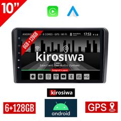 KIROSIWA 6+128GB VOLKSWAGEN SKODA SEAT Android 6GB οθόνη αυτοκίνητου 10" GPS WI-FI (6+128G Bluetooth Golf V 5 6 Polo Passat Octavia Leon Volkswagen Playstore Youtube MP3 USB Radio ηχοσύστημα VW OEM Mi