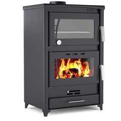 Σόμπα ξύλου GS OVEN 15Kw 58x91x43cm από πυρίμαχο κεραμικό κρύσταλλο αντοχής έως 750°C