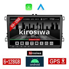 KIROSIWA VOLKSWAGEN SKODA SEAT Android 6GB οθόνη αφής 9" GPS WI-FI (6+128GB Bluetooth Golf V 5 6 Polo Passat Octavia Leon Volkswagen Playstore Youtube MP3 USB Radio ηχοσύστημα αυτοκίνητου VW OEM