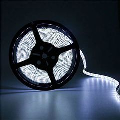 Led ταινία λευκή 5m ECO 7.2W/m 12VDC ενδιάμεσο φως αυτοκόλλητη στεγανή IP54 για εξωτερικούς χώρους