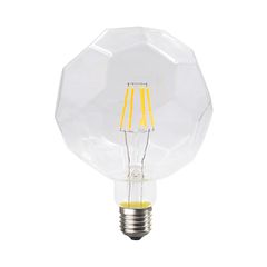 Λάμπα led filament διάφανη Globe Ε27 6W 230V 2700k θερμό λευκό φως 690Lm ντιμαριζόμενη
