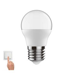 Λάμπα led G45 σφαιρική 7W Ε27 6000k ψυχρό λευκό φως 570lm με 3 στάδια έντασης φωτός