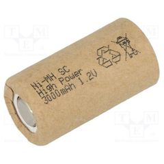 Μπαταρία επαναφορτιζόμενη NI MH 3000mAh SUB C με επίπεδη κορυφή για ηλεκτρονικά τσιγάρα