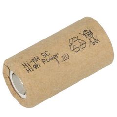 Μπαταρία επαναφορτιζόμενη ΝΙ ΜΗ 1800mAh SUB C με επίπεδη κορυφή χωρίς λαμάκια κόλλησης